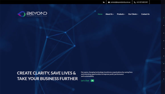 Beyond Clarity Website full View
